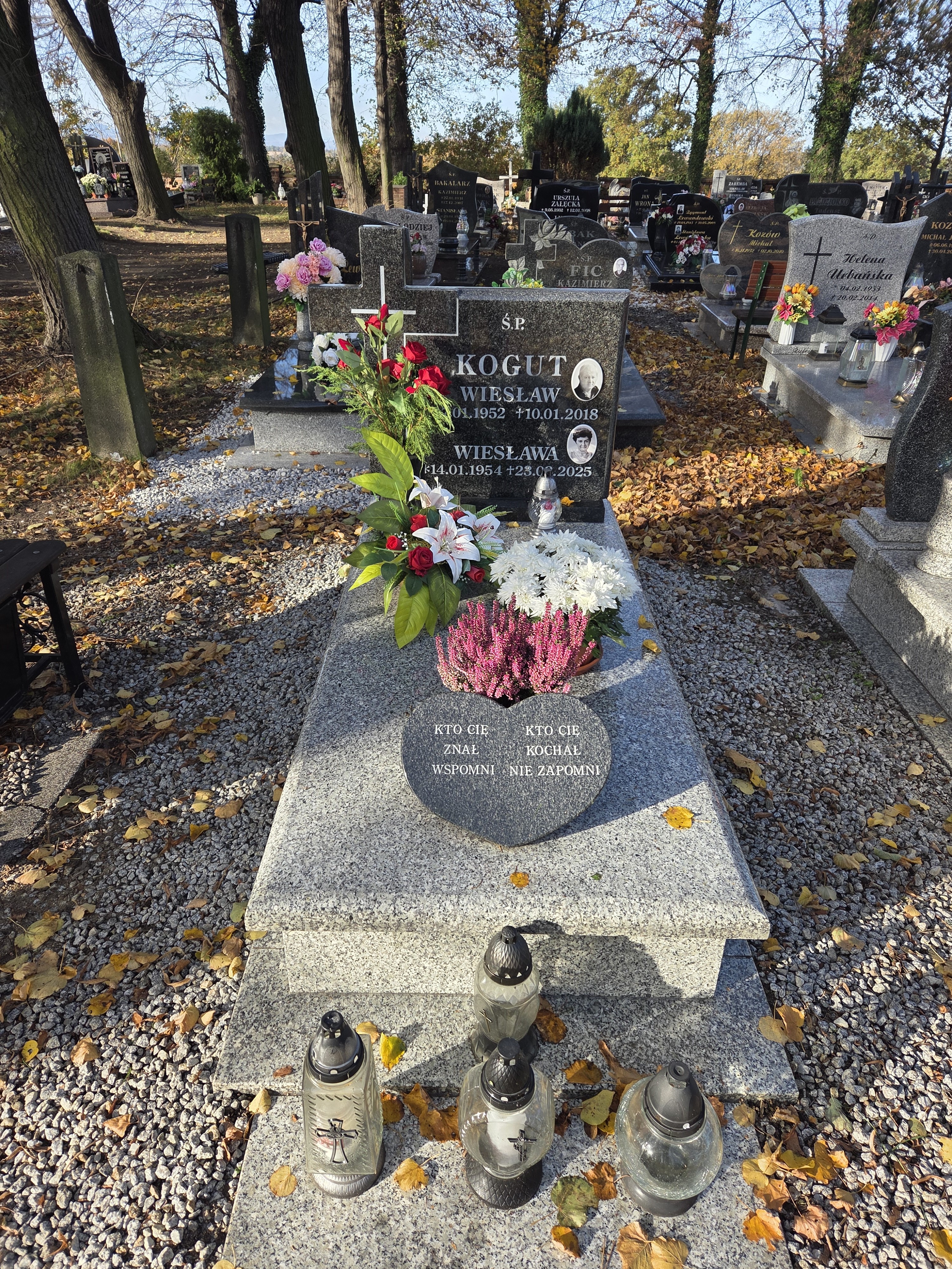 Grób Wiesława Kogut